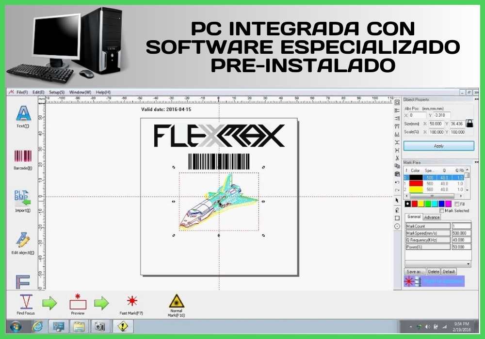 Software especializado para marcado UV y PC Integrada | FlexMax Perú