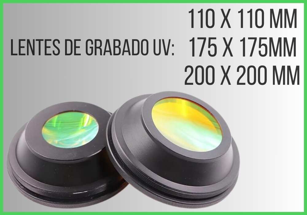 Lente galvo especiales para UV en 3 medidas | FlexMax Perú